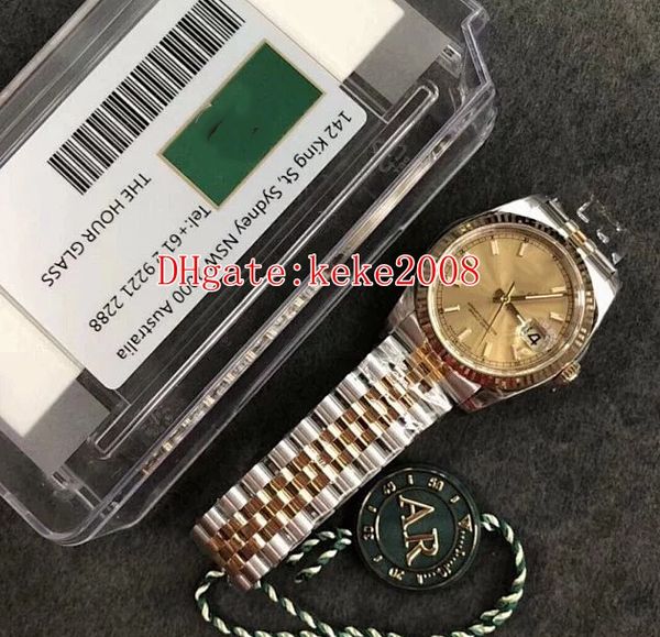 arf wristwatches 126334 136333 41mm jubilee 904l steel 18k yellow gold two tones eta 3235 movement mechanical automatic mens watch, Slivery;brown
arf wristwatches 126334 136333 41mm jubilee 904l steel 18k yellow gold two tones eta 3235 movement mechanical automatic mens watch, Slivery;brown