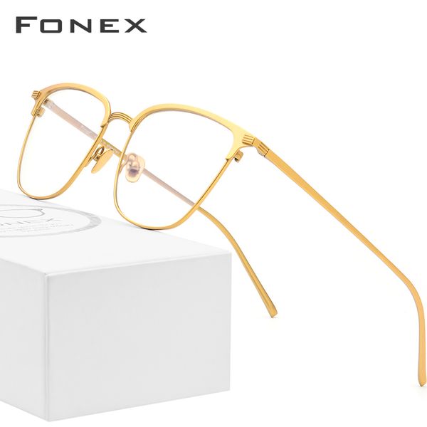 fonex pure b titanium glasses frame men square prescription eyeglasses eyewear vintage myopia optical eye glasses for men 866 t200323, Silver
fonex pure b titanium glasses frame men square prescription eyeglasses eyewear vintage myopia optical eye glasses for men 866 t200323, Silver