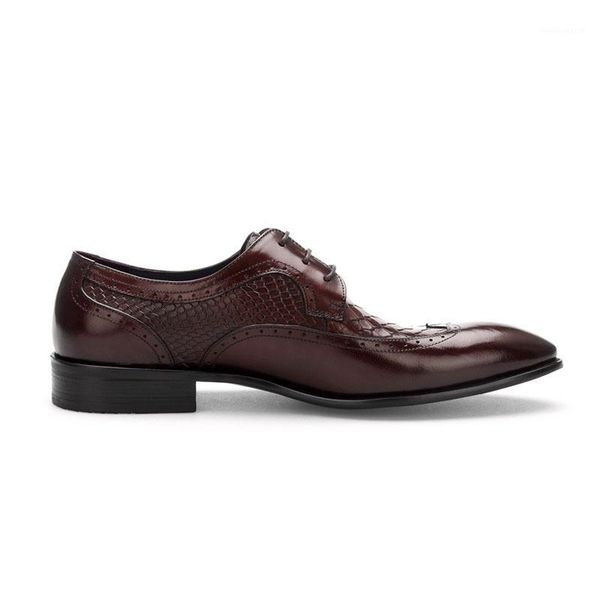 snake pattern men dress shoes pointed toe gentleman brogue style wedding flats shoes men laceup oxfords formal d061, Black
snake pattern men dress shoes pointed toe gentleman brogue style wedding flats shoes men laceup oxfords formal d061, Black