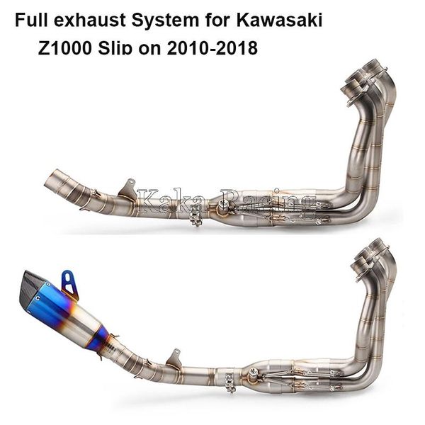 motorcycle exhaust muffler full system front header link tube + middle mid pipe + exhaust tail for z1000 2010-2020
motorcycle exhaust muffler full system front header link tube + middle mid pipe + exhaust tail for z1000 2010-2020