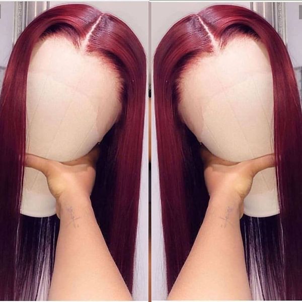 synthetic wigs burgundy red wig for women 24 inches straight 99j color dark red wine wig heat resistant fiber hair, Black;brown 
synthetic wigs burgundy red wig for women 24 inches straight 99j color dark red wine wig heat resistant fiber hair, Black;brown