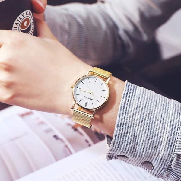 nordic geneva simple gold mesh belt quartz watch men's watch women's watch, Slivery;brown
nordic geneva simple gold mesh belt quartz watch men's watch women's watch, Slivery;brown
