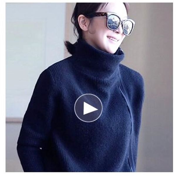 2021 new runway autumn new woman's cardigan cashmere with thick zipper turtleneck high sweater short paragraph ws5z, White;black
2021 new runway autumn new woman's cardigan cashmere with thick zipper turtleneck high sweater short paragraph ws5z, White;black
