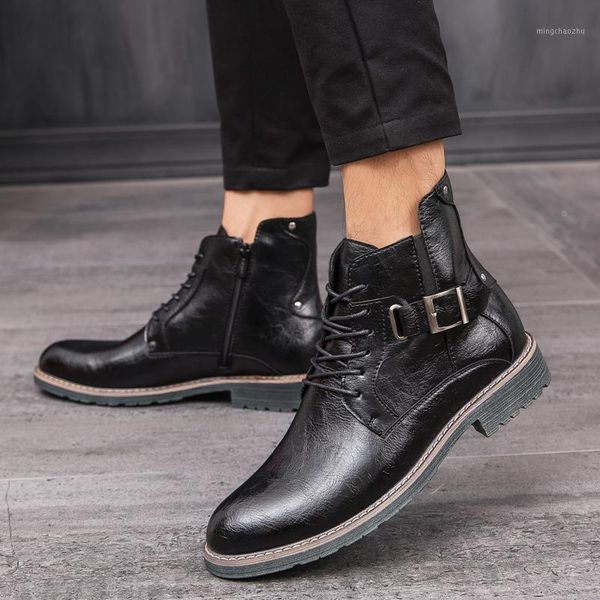 boots 2021 casual men's snow winter pu leather heating cotton shoes footwear ankle1, Black
boots 2021 casual men's snow winter pu leather heating cotton shoes footwear ankle1, Black