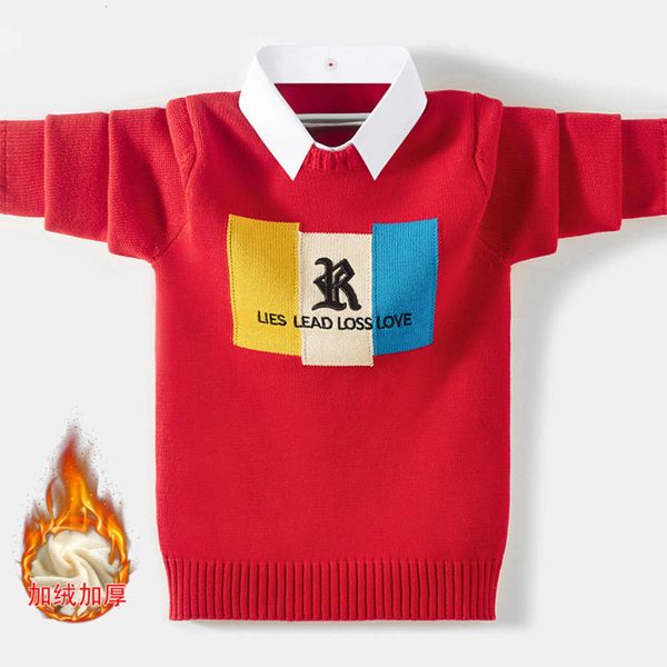 and 12-year-old sweater winter boys' pullover autumn boy's foreign sle middle school undergarment korean version 15 children, Blue
and 12-year-old sweater winter boys' pullover autumn boy's foreign sle middle school undergarment korean version 15 children, Blue