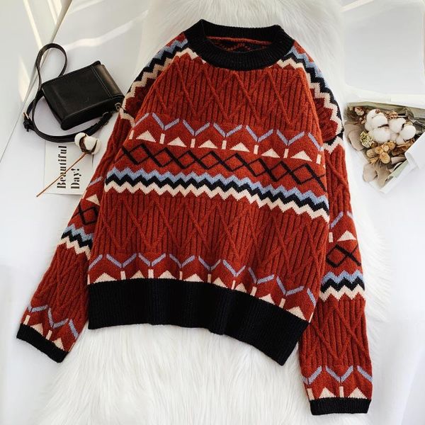 2020 new sweater winter women's pullover loose long sleeved lazy style autumn and winter thickening retro knitting bbylsl lg2010, White;black
2020 new sweater winter women's pullover loose long sleeved lazy style autumn and winter thickening retro knitting bbylsl lg2010, White;black