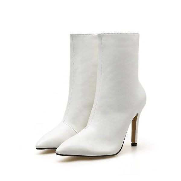 2020 new women boots pu leather zipper women booties high heels autumn boots shoes white black
2020 new women boots pu leather zipper women booties high heels autumn boots shoes white black