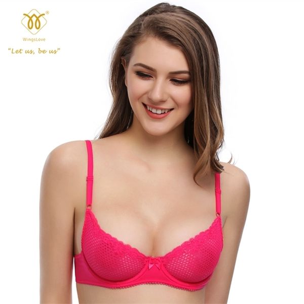 wingslove bra see through demi lingerie comfort underwire bras for women lj201208, Red;black
wingslove bra see through demi lingerie comfort underwire bras for women lj201208, Red;black