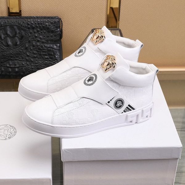 2020 fashion casual shoes mens daily leather skateboarding shoe trendy platform walking trainers shinny chaussures luxuries desiners 0-3, Black
2020 fashion casual shoes mens daily leather skateboarding shoe trendy platform walking trainers shinny chaussures luxuries desiners 0-3, Black