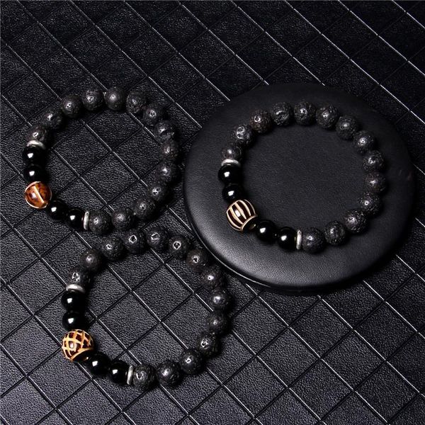 beaded, strands 10mm handmade natural volcanic stone beads bracelet men chakra lava craftwork carved bodhi root lotus homme jewelry, Black
beaded, strands 10mm handmade natural volcanic stone beads bracelet men chakra lava craftwork carved bodhi root lotus homme jewelry, Black