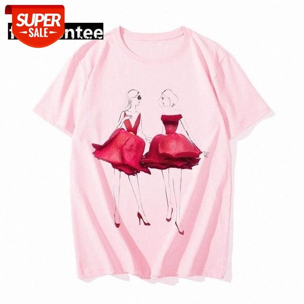 ZOGANKIN Illustration of Flowers Red Rose Skirt Print Friends Pink T-shirt Women T shirt Femme Harajuku Shirt Summmer Tops #ua0Z, White
ZOGANKIN Illustration of Flowers Red Rose Skirt Print Friends Pink T-shirt Women T shirt Femme Harajuku Shirt Summmer Tops #ua0Z, White