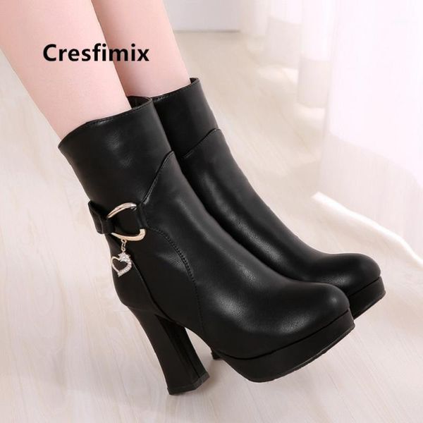 cresfimix bottes femmes women classic black pu leather boots ladies plus size autumn boots winter botas b60461
cresfimix bottes femmes women classic black pu leather boots ladies plus size autumn boots winter botas b60461