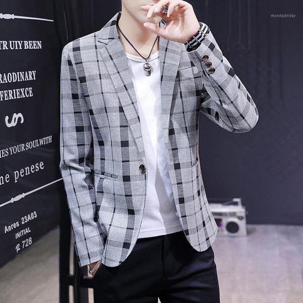 2020 men's wear england pattern blazer teenager teenager striped plaid leisure blazer1, White;black
2020 men's wear england pattern blazer teenager teenager striped plaid leisure blazer1, White;black