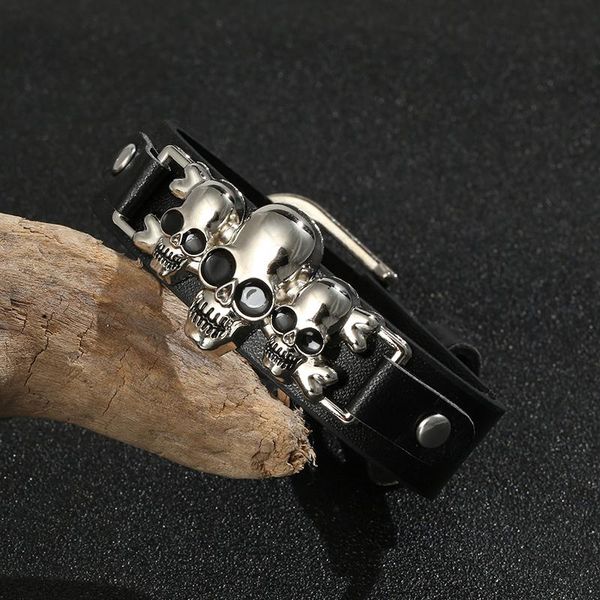 junwei fashion skeleton skull bracelet leather snap button wrap bracelets bangles for man women men vintage punk jewelry bbyote alice_bag
junwei fashion skeleton skull bracelet leather snap button wrap bracelets bangles for man women men vintage punk jewelry bbyote alice_bag