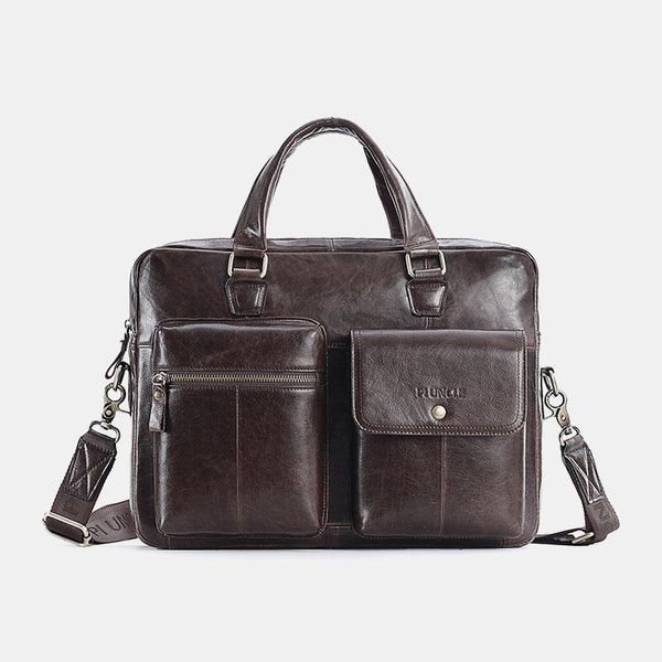 men's genuine leather briefcase head layer cowhide shoulder crossbody bag business lapstorage handbag travel luggage bags1
men's genuine leather briefcase head layer cowhide shoulder crossbody bag business lapstorage handbag travel luggage bags1