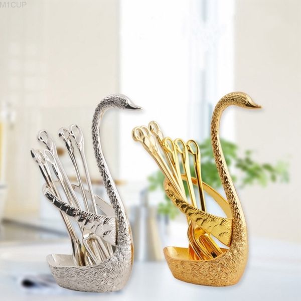 stainless steel rack new fruit dessert fork coffee spoon nordic style swan tableware organizer holder storage stand hha767
stainless steel rack new fruit dessert fork coffee spoon nordic style swan tableware organizer holder storage stand hha767