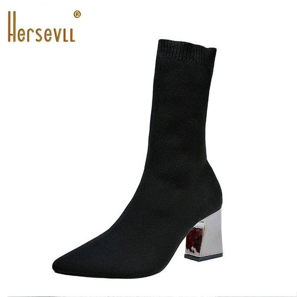 selling new pointed toe women's martin boots super stretch boots thick and high heel black wool cylinder elastic short
selling new pointed toe women's martin boots super stretch boots thick and high heel black wool cylinder elastic short