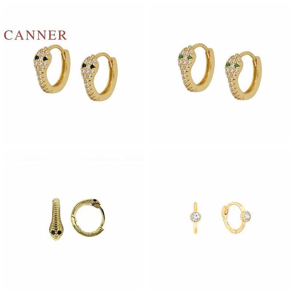 hoop & huggie canner real 925 sterling silver earrings for women retro little snake hoops korean gold jewelry pendientes, Golden;silver
hoop & huggie canner real 925 sterling silver earrings for women retro little snake hoops korean gold jewelry pendientes, Golden;silver