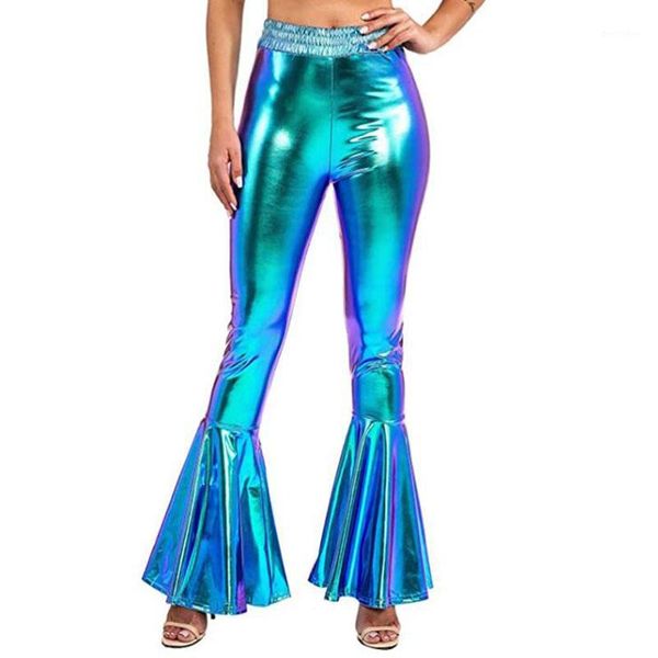 women's pants & capris 12 colors fashion women streetwear laser color big flare long elastic waist dancing fish scales print trousers1, Black;white
women's pants & capris 12 colors fashion women streetwear laser color big flare long elastic waist dancing fish scales print trousers1, Black;white