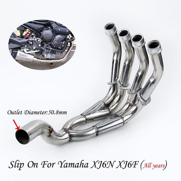 motorcycle exhaust system header link pipe stainless steel front connect without muffler tail slip on for xj6n xj6f scooter escape1
motorcycle exhaust system header link pipe stainless steel front connect without muffler tail slip on for xj6n xj6f scooter escape1