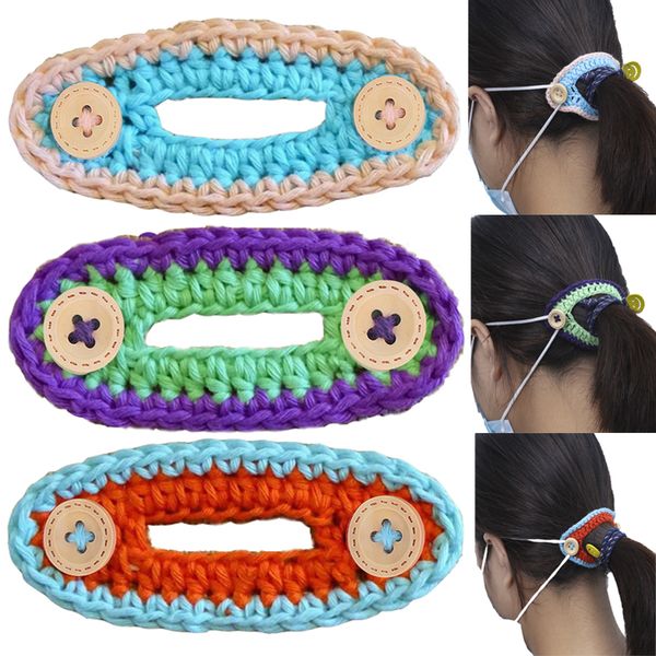 crocheted ear saver ponytail for face mask, comfort mask extenders with wooden buttons for adults and kids
crocheted ear saver ponytail for face mask, comfort mask extenders with wooden buttons for adults and kids