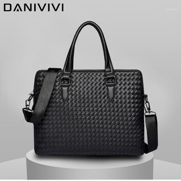 brand designer men's handbag leather handmade woven breifcases large capacity lapshoulder bags for men a4 documents tote man1
brand designer men's handbag leather handmade woven breifcases large capacity lapshoulder bags for men a4 documents tote man1