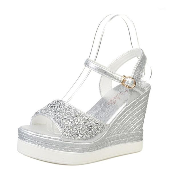 sandals 2021 high heels women shinning glitter silver gold platform wedges summer ladies open toe casual shoes pumps 1, Black
sandals 2021 high heels women shinning glitter silver gold platform wedges summer ladies open toe casual shoes pumps 1, Black