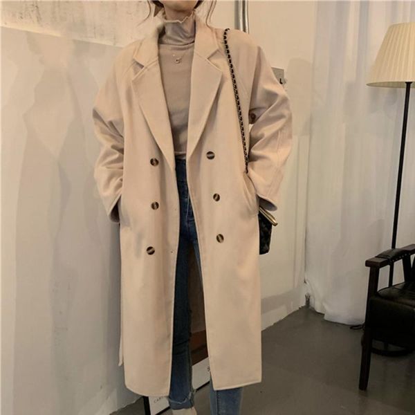 trench coat japanese autumn and winter fashion loose thicken keep warm double breasted lapel long sleeve 2021 new clothes, Black
trench coat japanese autumn and winter fashion loose thicken keep warm double breasted lapel long sleeve 2021 new clothes, Black
