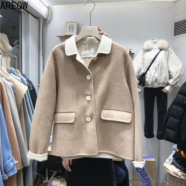 2020 autumn winter new 80 % coat women's short loose couture with pure cashmere two-sided woolen wool blendsx1020, Black
2020 autumn winter new 80 % coat women's short loose couture with pure cashmere two-sided woolen wool blendsx1020, Black