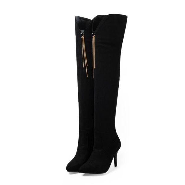 boots pointy boot women's rubber shoes rain luxury designer winter footwear thigh high heels round toe boots-women, Black
boots pointy boot women's rubber shoes rain luxury designer winter footwear thigh high heels round toe boots-women, Black