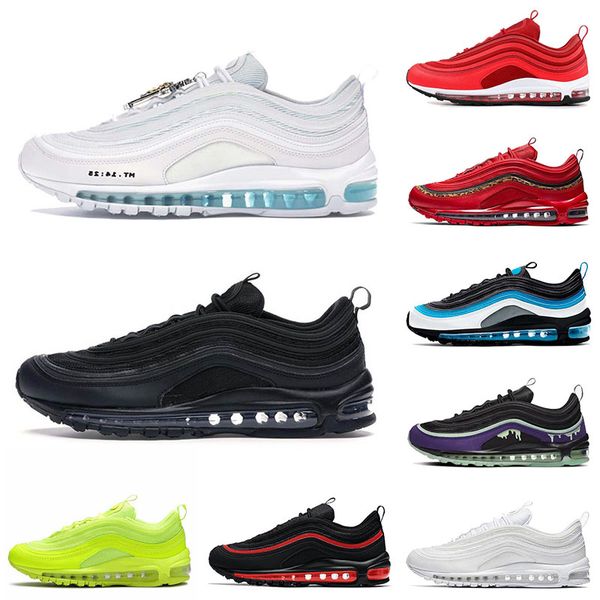 97 sneakers mens womens running shoes all black white off mschf x inri jesus 97s trainers, White;red
97 sneakers mens womens running shoes all black white off mschf x inri jesus 97s trainers, White;red