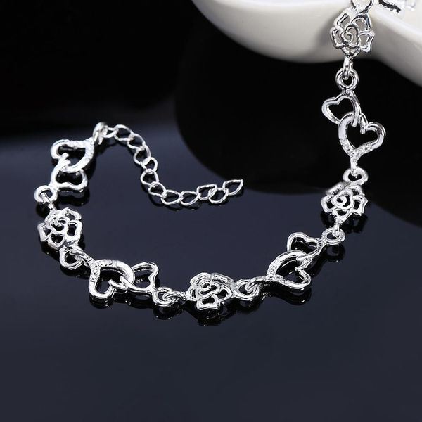beautiful women bracelet heart lovely flower chain fashion wedding party silver cute lady nice bracelet jewelry lh009 h bbyhrc, Black
beautiful women bracelet heart lovely flower chain fashion wedding party silver cute lady nice bracelet jewelry lh009 h bbyhrc, Black