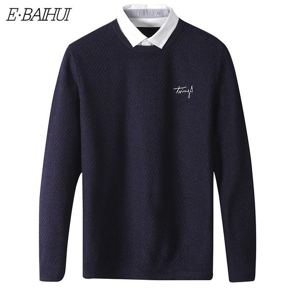 e-baihui men's new products autumn and winter thick fake two-piece men's slim lapel sweater sweater q090201, White;black
e-baihui men's new products autumn and winter thick fake two-piece men's slim lapel sweater sweater q090201, White;black