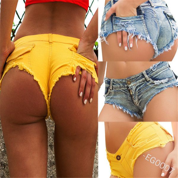 2020 summer wear solid color hole beach women's jeans shorts pants, White;black
2020 summer wear solid color hole beach women's jeans shorts pants, White;black