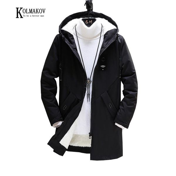 kolmakov men solid thickened with velvet windbreaker hooded zipper overcoat casual long trench coat male5 color size -3xl, Tan;black
kolmakov men solid thickened with velvet windbreaker hooded zipper overcoat casual long trench coat male5 color size -3xl, Tan;black