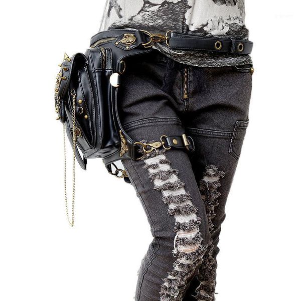 new steampunk cross body rivet skull outdoor tactical waist bag creative waist pack1
new steampunk cross body rivet skull outdoor tactical waist bag creative waist pack1