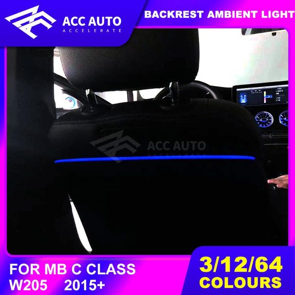for c class w205 2020+ modified backrest atmosphere lamp original luminous rear seat ambient light modification
for c class w205 2020+ modified backrest atmosphere lamp original luminous rear seat ambient light modification