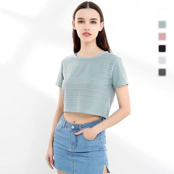 women's t-shirt wasteheart summer green pink striped women tees short sleeves o neck cotton t-shirts ins fashion casual midriff1, White
women's t-shirt wasteheart summer green pink striped women tees short sleeves o neck cotton t-shirts ins fashion casual midriff1, White