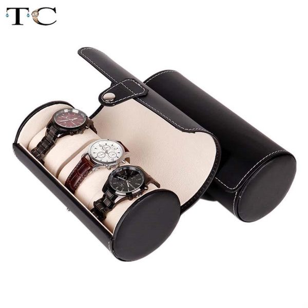 quality pu leather 3 cylinder watch box upscale jewelry watch storage display packaging box jewelry gift 2 colors, Pink;blue
quality pu leather 3 cylinder watch box upscale jewelry watch storage display packaging box jewelry gift 2 colors, Pink;blue