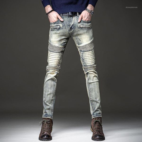 men's jeans 2021 men's male threaded retro european trendy brand motorcycle korean old trend street denim pants1, Blue
men's jeans 2021 men's male threaded retro european trendy brand motorcycle korean old trend street denim pants1, Blue