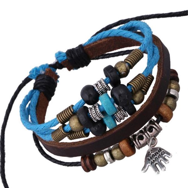 new punk handmade beaded alloy wing skull leaves charm women men leather bracelets fashion bangle female jewelry acc qylbsh, Golden;silver
new punk handmade beaded alloy wing skull leaves charm women men leather bracelets fashion bangle female jewelry acc qylbsh, Golden;silver