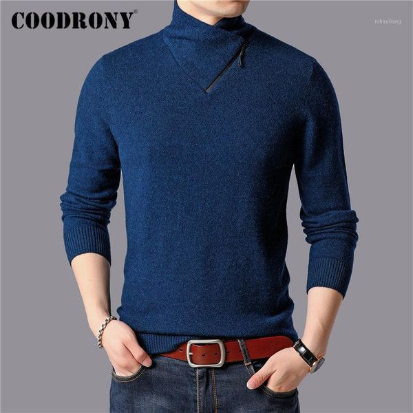 men's sweaters coodrony brand fashion turtleneck sweater men pure merino wool pullover 2021 winter thick warm pull homme 930391, White;black
men's sweaters coodrony brand fashion turtleneck sweater men pure merino wool pullover 2021 winter thick warm pull homme 930391, White;black
