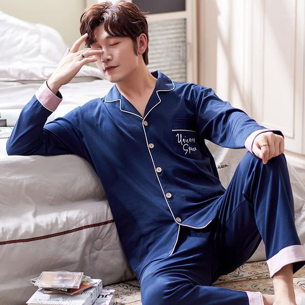 men's sleepwear spring and autumn long sleeve cotton pajamas men's youth leisurewear homewear blue color set1, Black;brown
men's sleepwear spring and autumn long sleeve cotton pajamas men's youth leisurewear homewear blue color set1, Black;brown