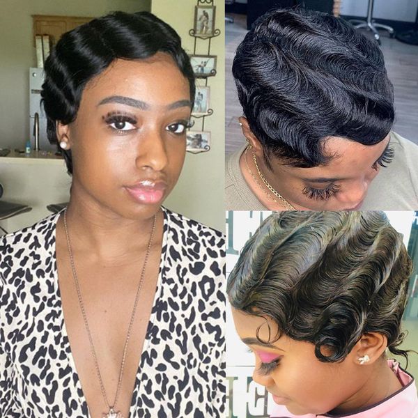 short bob wig body wave wavy pixie cut wig transparent lace front human hair wigs loose deep curly water wave human hair wigfactory direct, Black
short bob wig body wave wavy pixie cut wig transparent lace front human hair wigs loose deep curly water wave human hair wigfactory direct, Black