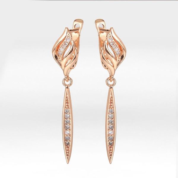2021 new trend long drop earrings for women girls 585 rose gold clear cubic zircon fashion jewelry gift ge322, Silver
2021 new trend long drop earrings for women girls 585 rose gold clear cubic zircon fashion jewelry gift ge322, Silver