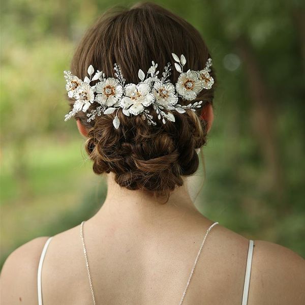silver color bridal big floral hair comb women crown pearls crystal wedding headpiece hair accessories for brides, Golden;silver
silver color bridal big floral hair comb women crown pearls crystal wedding headpiece hair accessories for brides, Golden;silver