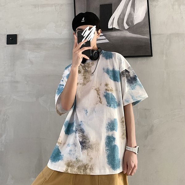 z4dhp summer men's short neck 2020 sleeve new tie dye men's round t-shirt sleeve loose trend short summer t-shirt ergvr, Blue
z4dhp summer men's short neck 2020 sleeve new tie dye men's round t-shirt sleeve loose trend short summer t-shirt ergvr, Blue