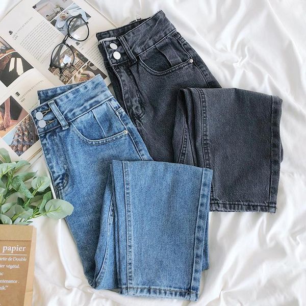 korean style high waist mom jeans 2020 autumn winter casual streetwear button pockets basic female bottom long pants1, Blue
korean style high waist mom jeans 2020 autumn winter casual streetwear button pockets basic female bottom long pants1, Blue