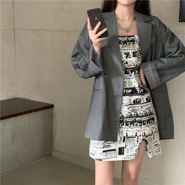 a8oth early suspender new design with suspenders short sleeves suspender skirt autumn skirtsling sling skirt suit three-piece set vbpag, Gray
a8oth early suspender new design with suspenders short sleeves suspender skirt autumn skirtsling sling skirt suit three-piece set vbpag, Gray