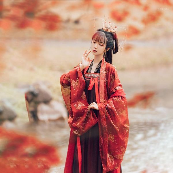 2020 chinese style women's hanfu ancient chinese costume set traditional beautiful printed dance hanfu folk dance dress1, Black;red
2020 chinese style women's hanfu ancient chinese costume set traditional beautiful printed dance hanfu folk dance dress1, Black;red